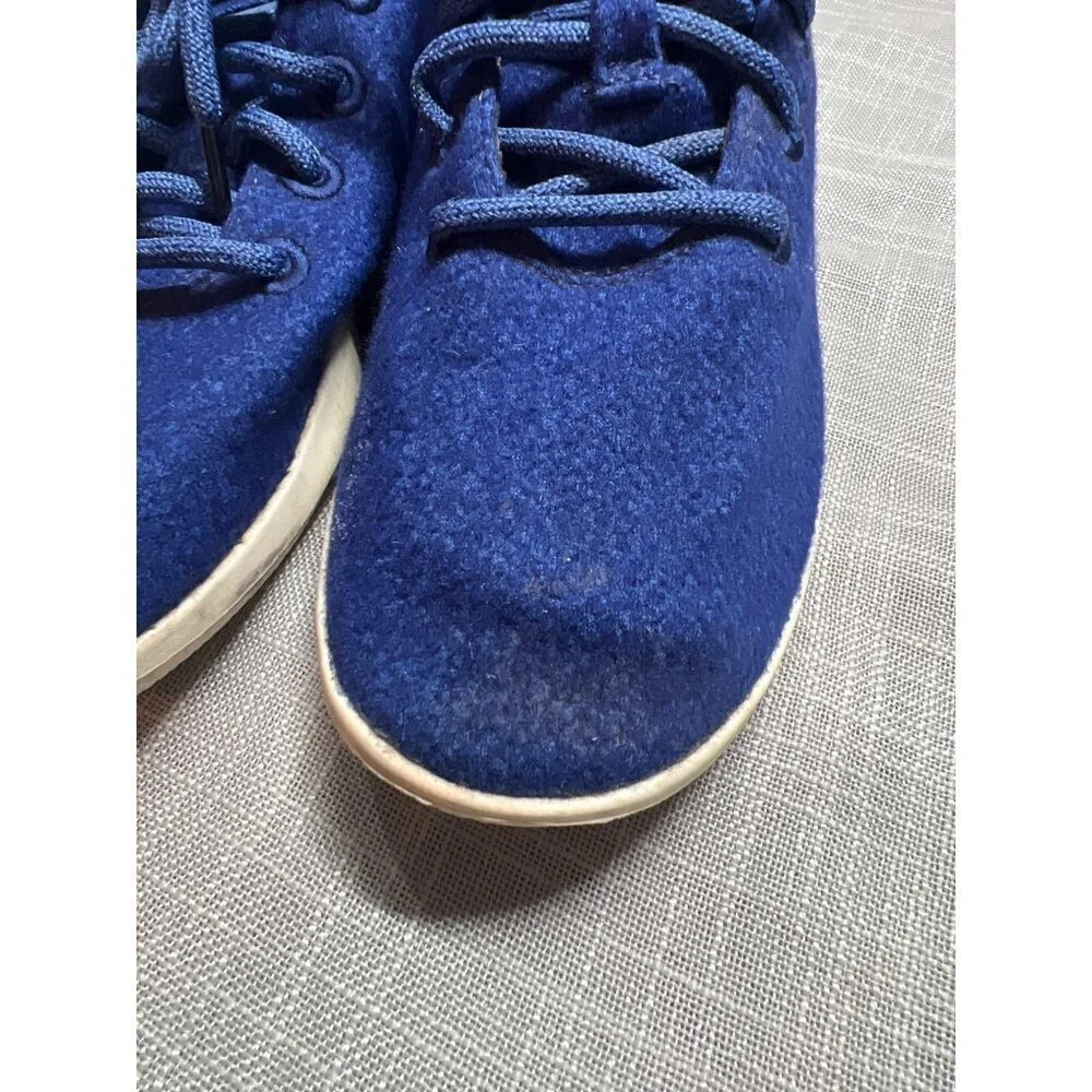 Allbirds Womens Sams Club Blue Wool Runners Size 8 Lace Up